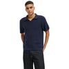 Jack And Jones Mens Knitted Split Neck Polo Shirt
