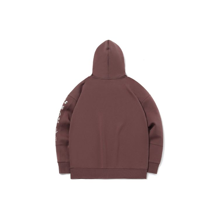 Li Ning Badfive Basketball Series Loose Pullover Hoodie Men hoodies Pepper-Brown AWDQ993-4