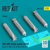 Reskit Gator Cluster Bomb Set Plastic Model Parts 1/32 CBU-89B 4-Piece RSK32-0523 (Airplane)