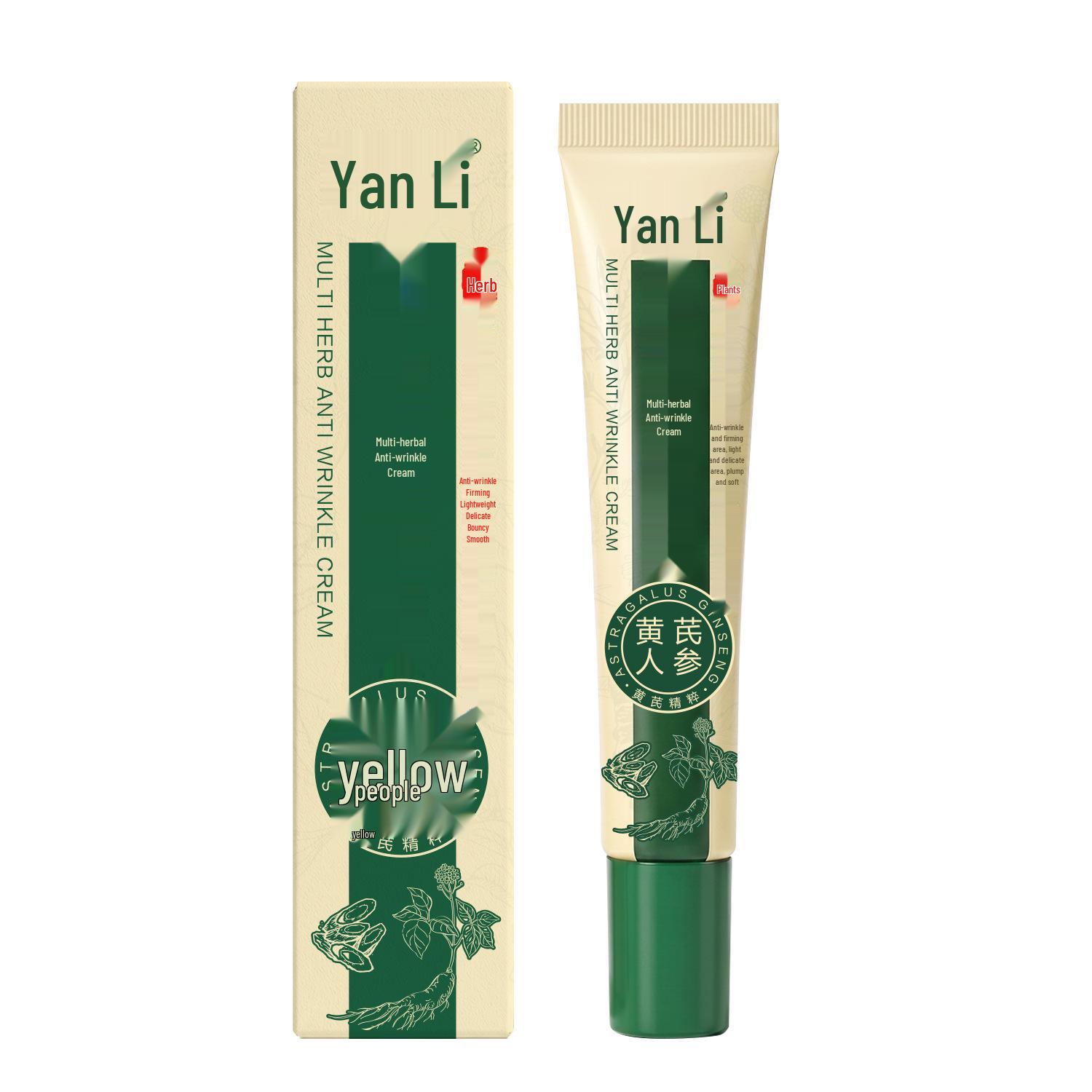 Yanli Multi-Herbal Anti-Wrinkle Cream: Moisturizing, Brightening, Firming with Astragalus & Ginseng for a Bare-Faced Look. Yanli Multi-Herbal Anti-Wrinkle Cream