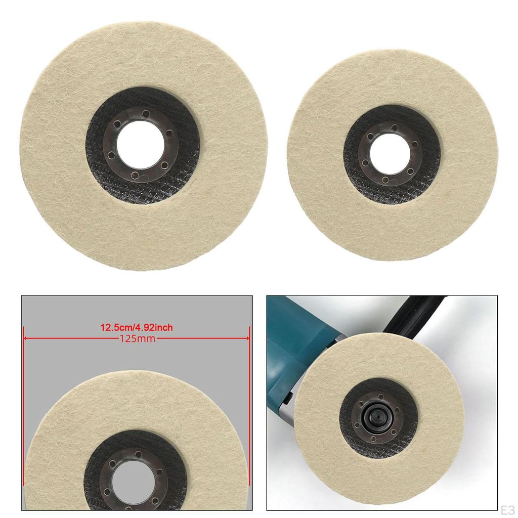 Felt Buffing Disc for Polishing, Round Pad Designed Metal and Glass Use