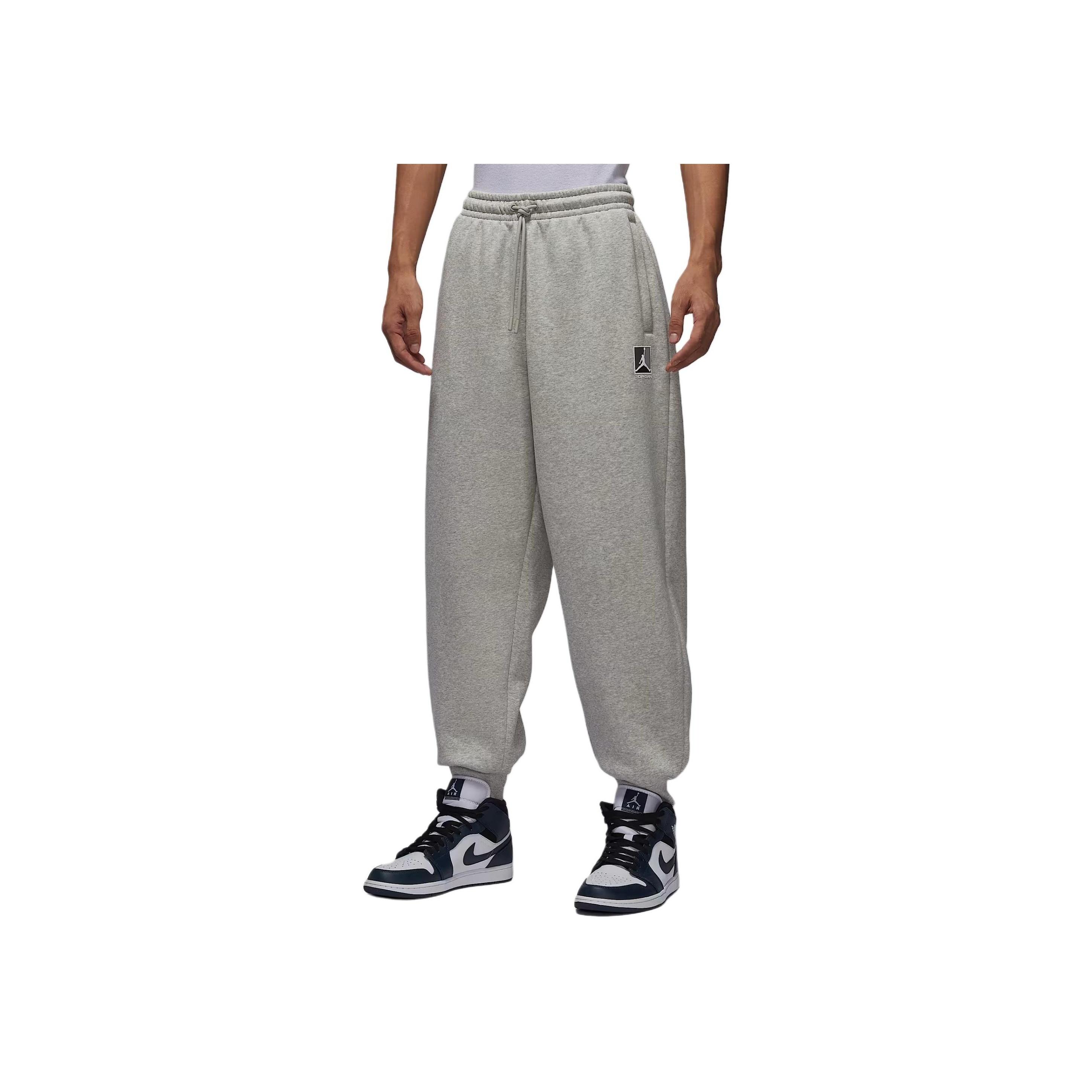 Jordan Men's Brooklyn Fleece Comfortable Drawstring Cuffed Knit Joggers Bottoms Hv0547-050 Cm