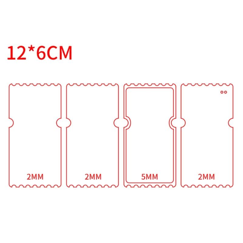 Multiple Shape DIY Acrylic Quicksand Plates Quicksand Ticket Root Mold Acrylic Ultra-permeable Quicksand Empty Plate