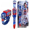 Reloj de Proyección Electrónico de Juguete para Niños de Spider Man Con Pantalla de Hora Para Juego Interactivo