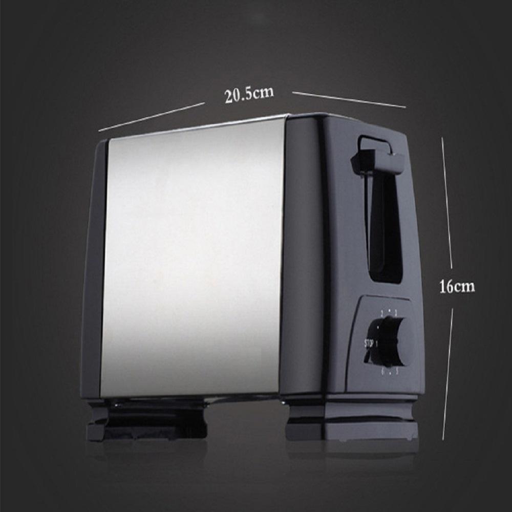 Basics 2 Slice Wide Slot Toaster with 6 Settings Black