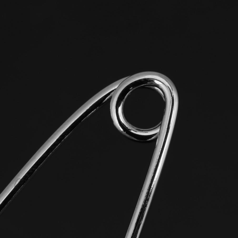 50pcs Iron Safety Pins Silver Heavy Duty Safety Pins Large Safety Pins  Clothes Accessories