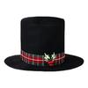 Elegant Stage Performances Hat Cosplay Costume Gentleman Hat Adult Carnivals Party Felt Tall Hat Roleplay Costume Hat