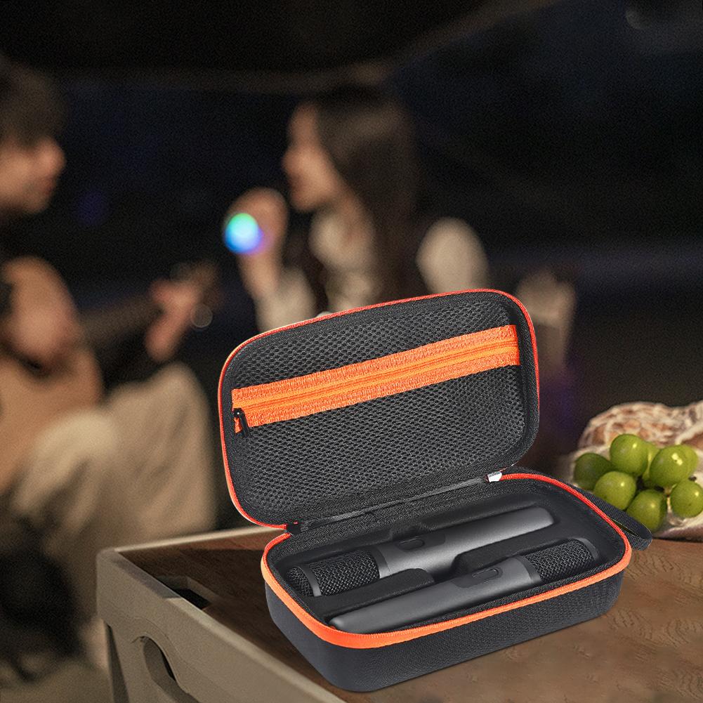 For JBL PartyBox Microphone Storage Bag with lanyard Shockproof EVA Hard Protective Case Travel Carrying Case for JBL Accessorie