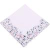 Cotton Handkerchief Gentle On Skin Strong Absorption Pocket Cotton Towel Elegant Flower Pinted Hankies For Ladies