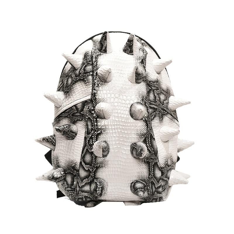 The New Wolf Tooth Shoulder Bag 2024 Summer New Fashion Backpack Funny Simple PU Unisex