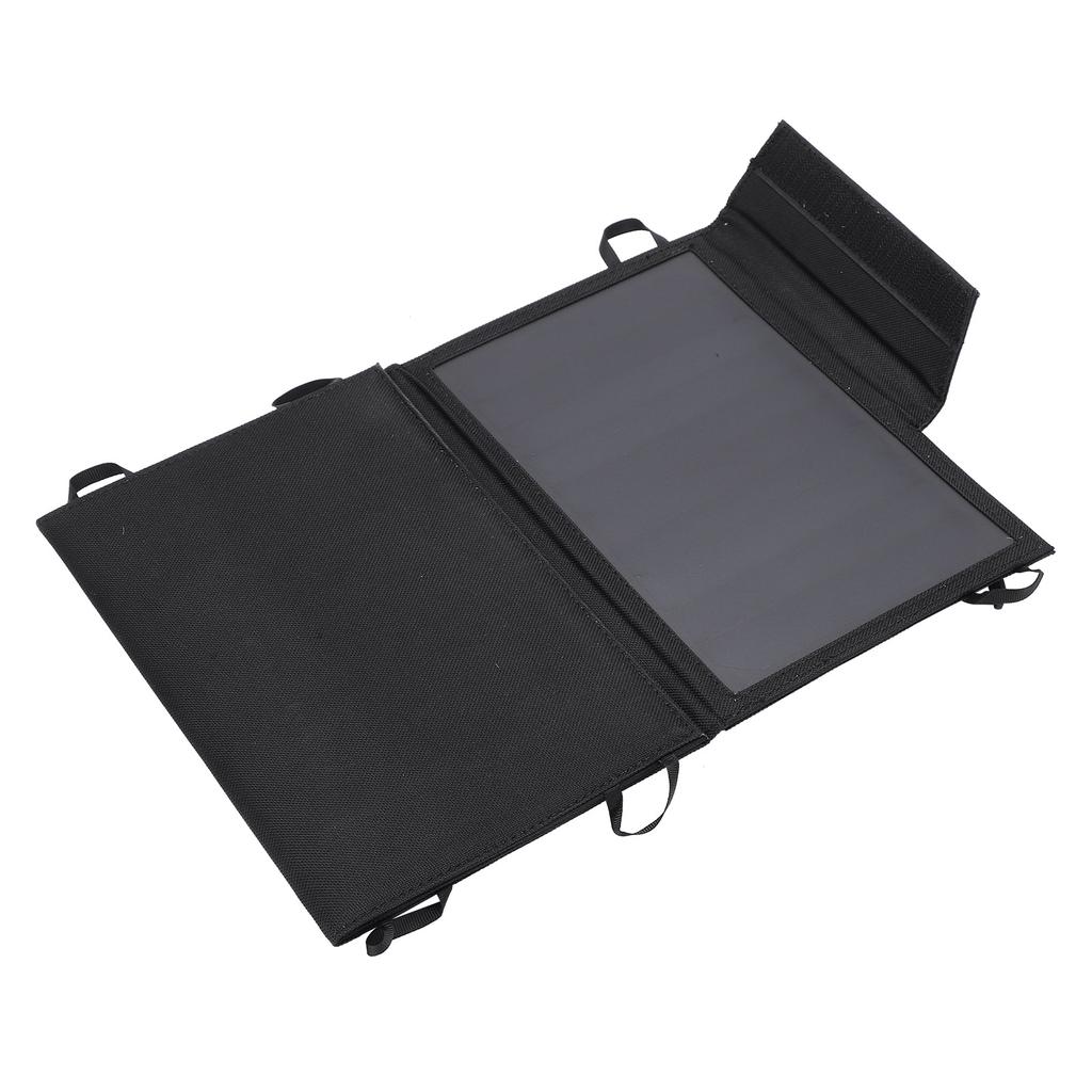 15W Solar Charger Foldable Solar Power Panel Charger with Dual USB Ports for Phones Tablets Speakers and Other Devices
