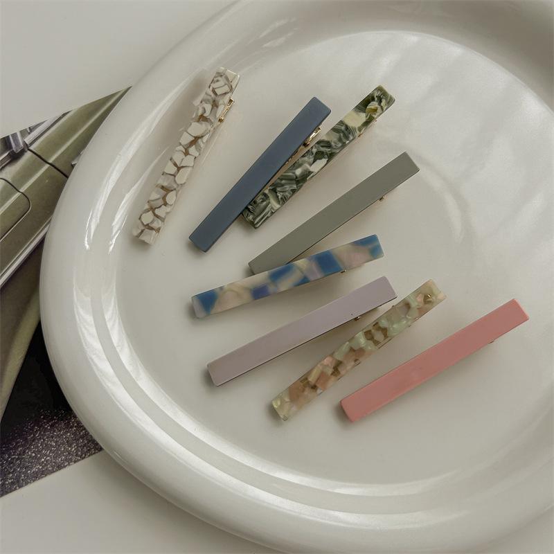 Retro French Korean Acetate Duckbill Side Hairpin Clip for Bangs and Stray Hair