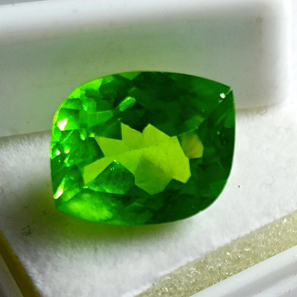 Natural Green Peridot Fancy 10.40 Ct Rare Certified Loose Gemstone
