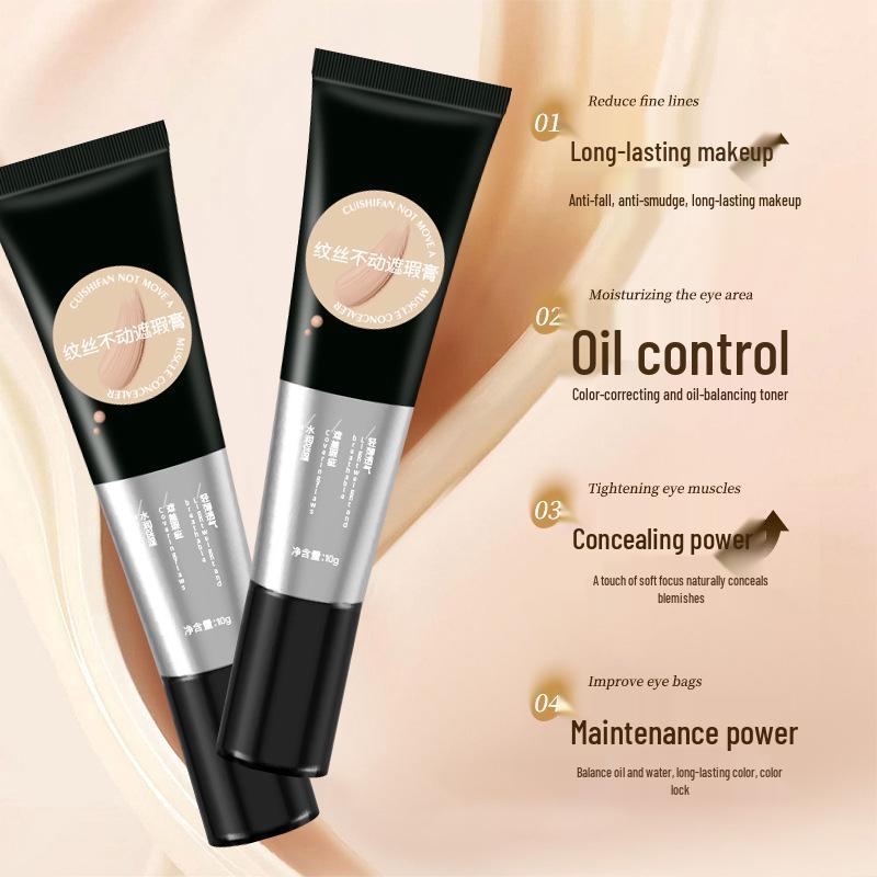 Cuisifan Concealer Cream: Covers Tattoos, Spots, Acne Scars, Dark Circles, Invisible Pores - Single Color Flaw Coverage