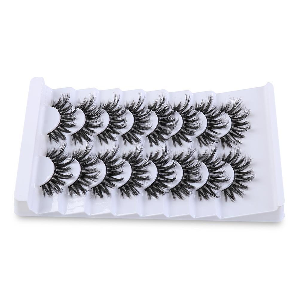 Dicker Mehrschichtiger Effekt Wispies Flauschige 4D Nerz Falsche Wimpern 25MM Wimpern Wimpernverlängerung