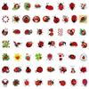 10/30/50/110pcs Red Ladybug Cartoon Stickers Kawaii Insect Graffiti Decals DIY Laptop Scrapbook Luggage Reward Aesthetic Sticker
