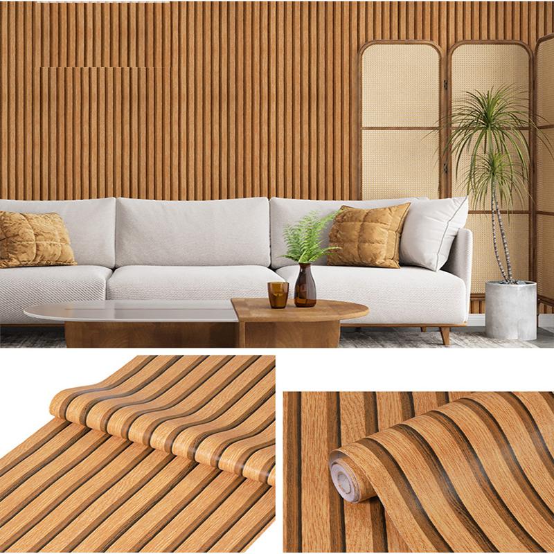 

Съемная самоклеящаяся стеновая панель под дерево, отслаивающаяся и приклеивающаяся, коричневая, для шкафа и ящика, контактная бумага с полосатой древесной текстурой 300cmx45cm