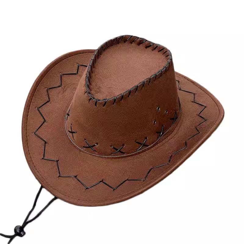 Children Western Cowboy Wind Wear Hat Women Climbing Bucket Hat Men Summer Grassland Travel Desert Travel