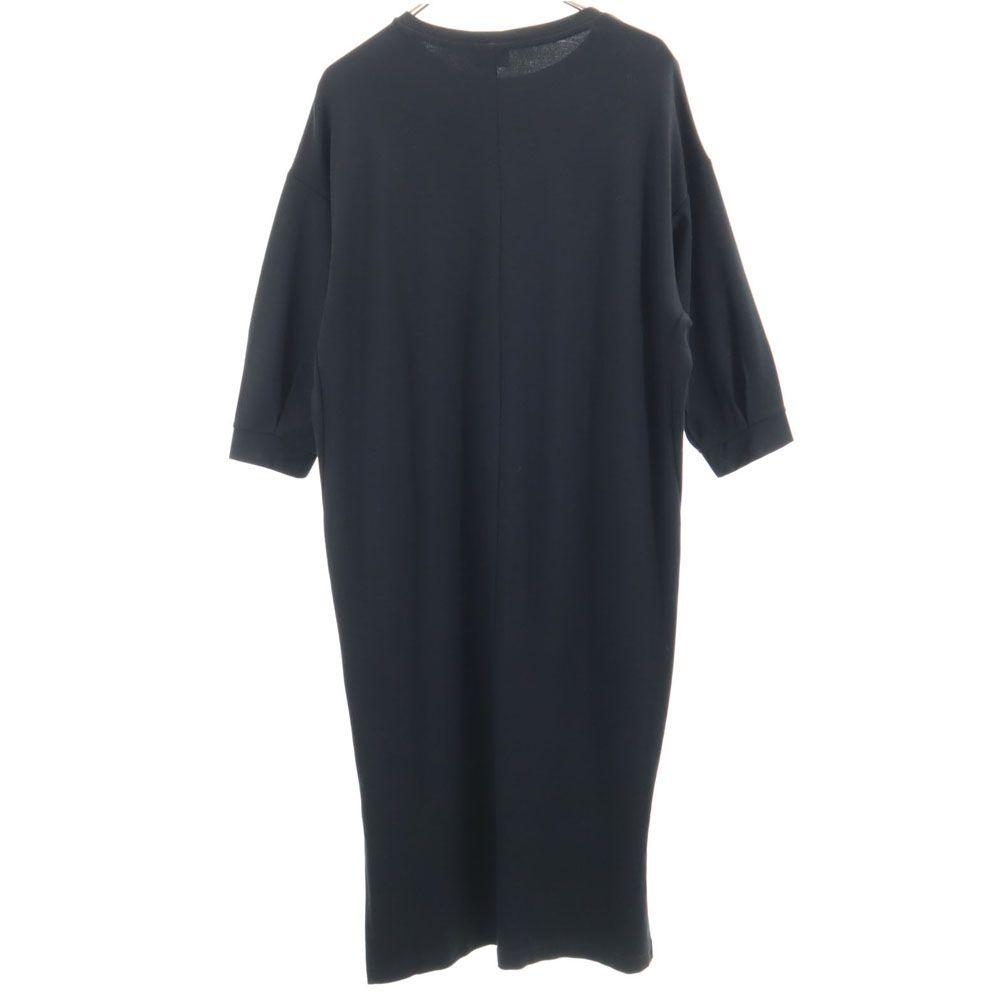 unused NEW BALANCE Five-quarter sleeve Long dress M black Women Used