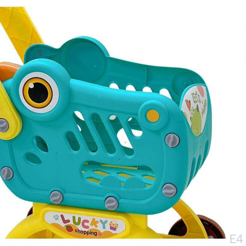 Children's Toy Shopping Cart, Interactive Role-playing Grocery Model for Children