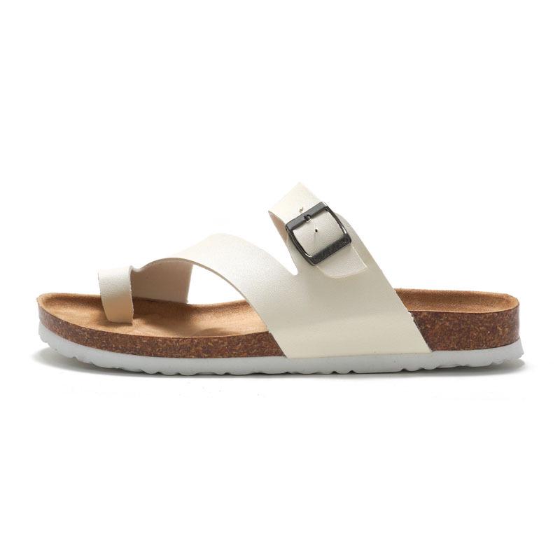 Men's Korean Style Cork Slip-On Sandals - Casual Summer Beach Flip Flops.