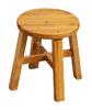 SPobeap Round Stool, 24-34cm High, Made of Natural Bamboo, for Chairs, Flower Stands, Step Stools, Children's Entryways, Lightweight, Easy To Carry, V
