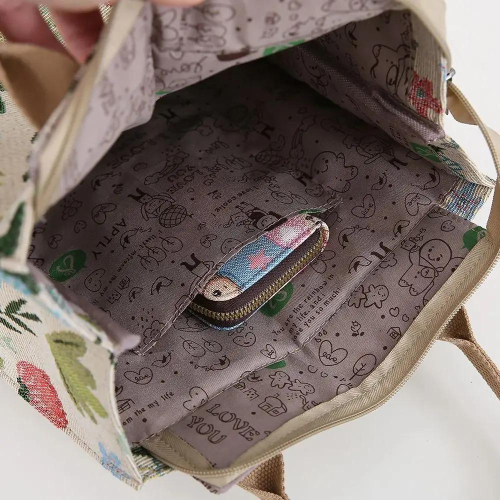 Aesthetic Floral Print Lunch Bag Insulated Large Capacity Lunch Bag Thermal Cooler Handbag for School Work Travel Picnic Gift