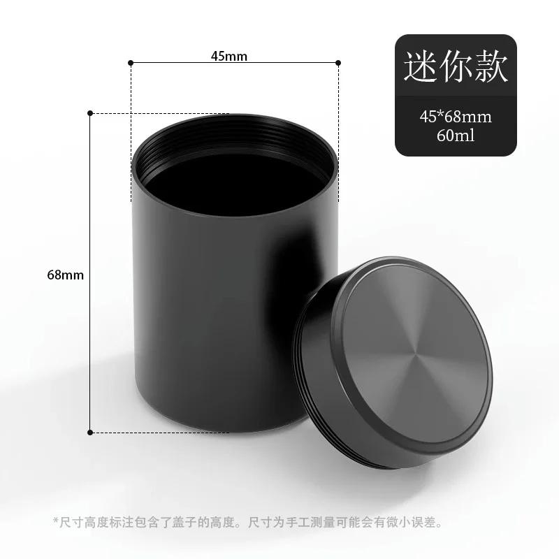 Mini Portable Sealed Jar Travel Moisture-proof Solid Color Nut Candy Food Storage Container Tea Can Metal Box Stainless Steel