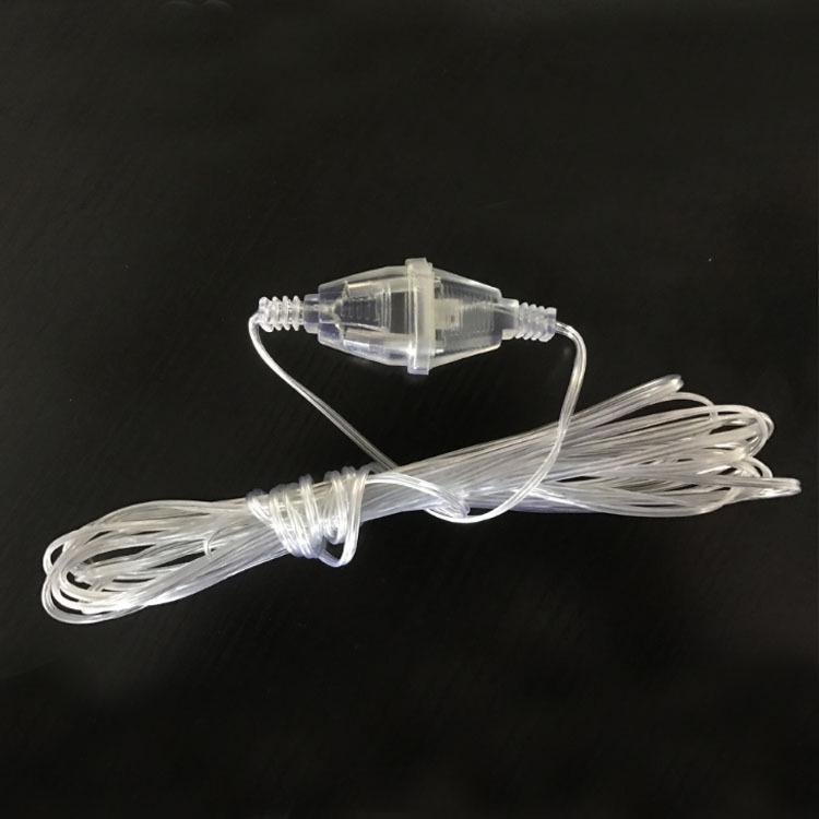 LED Icicle Curtain Lights with Male-Female Connectors and Accessories