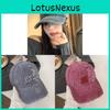 Retro Distressed Cotton Baseball Cap With Embroidered Letters For Casual Style