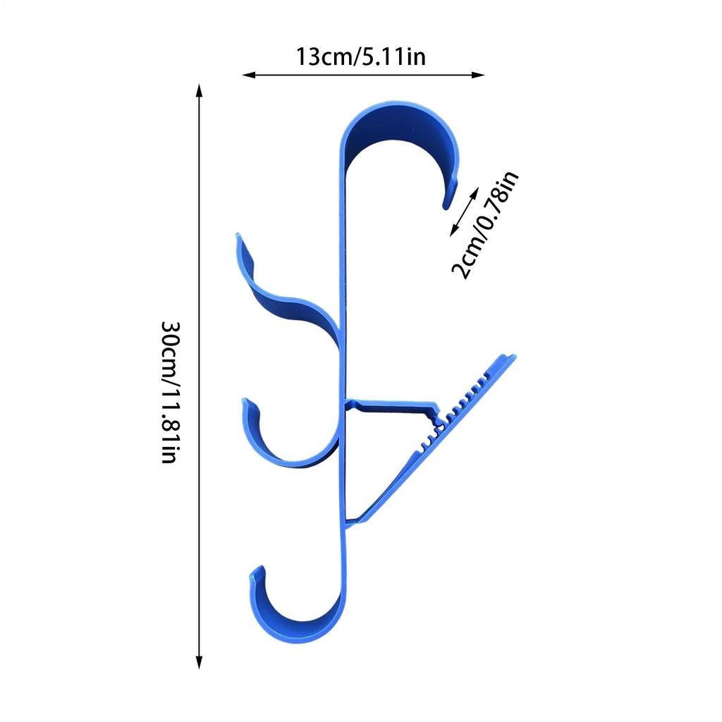 Fence Hooks For Pool Equipment Pool Tool Holder 2 Piece Organization Heavy Duty Storage Attachment For Underwater Bag Patio