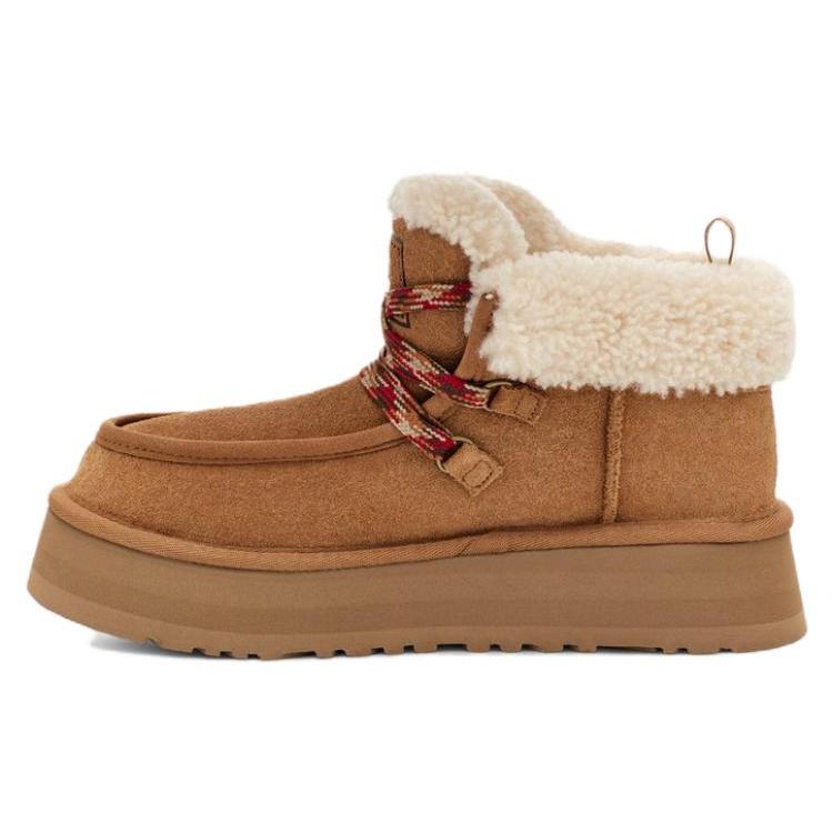 New UGG Funkarra Cabin Cuff Boot Chestnut Women's 1143954-CHE