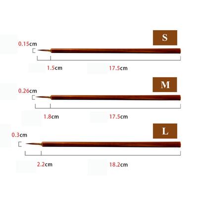 3pcs/set Stationery Oil Painting Art Brush Pen Paint Brush Calligraphy Brush Hook Line Pen