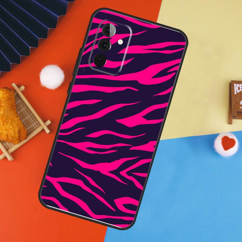 Zebra Stripe Print Case For Samsung Galaxy A56 A36 A16 A06 A13 A33 A53 A52 A32 A12 A54 A34 A14 A15 A35 A55 A17