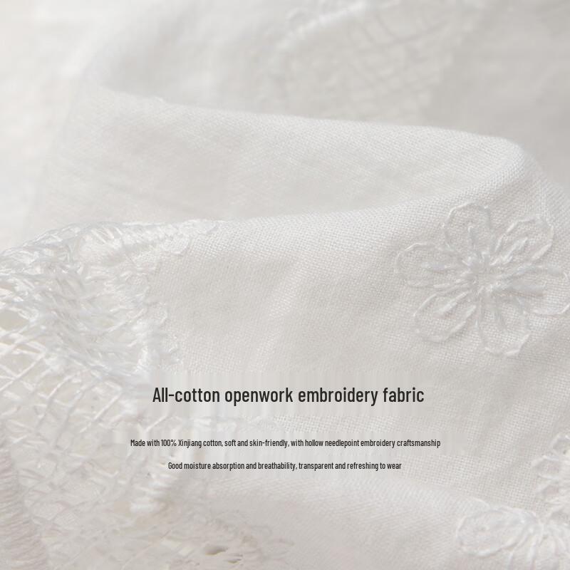 INMAN French Lace Tie-Waist Short Sleeve Shirt