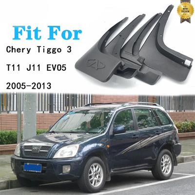 4x för Chery Tiggo T11 3 J11 EVO5 2005~2013 DR Motor DR5 Stänkskydd Stänkskärmar Stänklappar Bildelar Stying