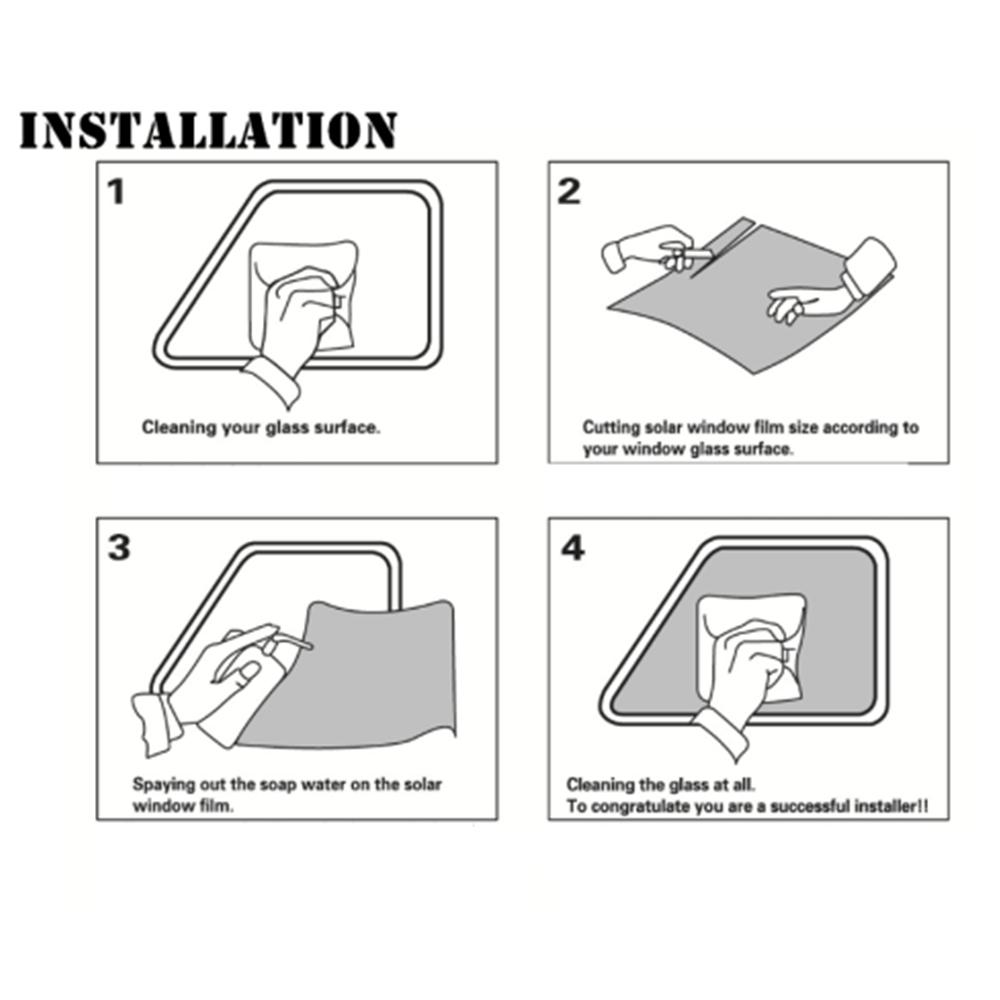 Ceramic Tint Film Window Car 75cm Solar Protection Sheets Tinted Film Car Window Sunshade Dark Glass Film Nano Ceramic Shading