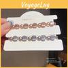 Jade Eye Stone Geometric Ladies Bracelet With Metal Coating For Summer 2025 Gift