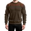 Men's Colorblock Round Neck Long Sleeve Tops Men's Sports Large Size Casual Round Neck Tops
