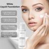White Liquid Foundation Pure White Toning Cream Foundation, Face & Body Painting Product for Cosplay, Mardi Gras and Carnival