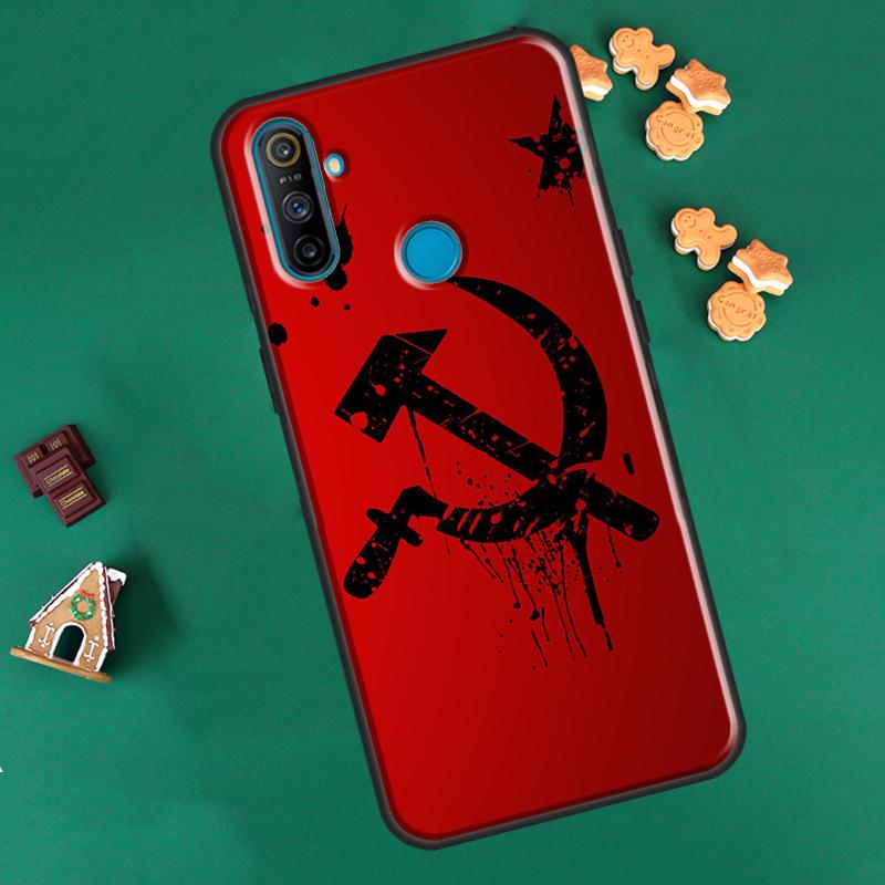USSR Flag Soviet Union For OnePlus 9R 8T Nord2 9 10 Pro Case For OPPO Realme 9i 8i 8 Pro GT Neo 2 GT Master Cover