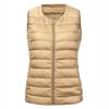 Women's Autumn/Winter Collarless Down Vest - Slim, Lightweight, Korean Style Inner Wear