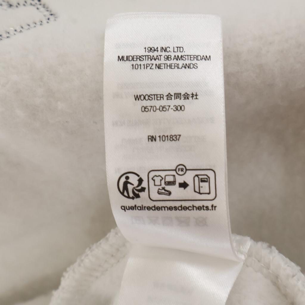 Champion ×Supreme 24 Stainless Steel Ash Gray Navy Logo Zip-Up Hooded Sweatshirt Jacket M Light grayUsed