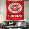 Custom Brentford Wall Hanging Printed Fabric Blanket Decorative Tapestries for Bedroom Living Room Home Decor