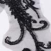 Lace Trim Flower Rhinestone Patch Elegant Lace Bodice Applique Sew On Patches  Dress Decoration
