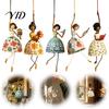 Artă de Agățat pe Verandă de Interior Ornament Femeie Dansatoare pentru Decor Acasă, Sculptură Elegantă, Figurina Unică Pandantiv Creativ Decorare Fereastră Exterioară Grădină