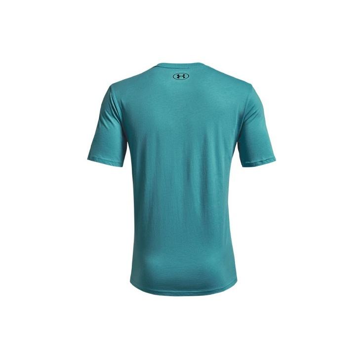 Under Armour Logo Print Sports Running T-Shirt Men T-Shirts Blue 1326799-476