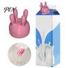 Kitchen Baking Accessory 3D Printed Cow Udder Milk Carton Cap, Funny Pink Lid, Teat Hole Boxed Diverter Diverter, Efficient Leak Proof Bottle Cap for