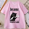 Men's T-shirts Funny Become Ungovernable Funny Graphic Cat Biting Hand T-shirt Vintage Graphic Tee Silly Cats Tshirt
