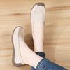 Women Black Moccasins Driving Shoes Flats Casual Nurse Shoes Loafers Maternity Flower Embroidery Office Shoes Large Size